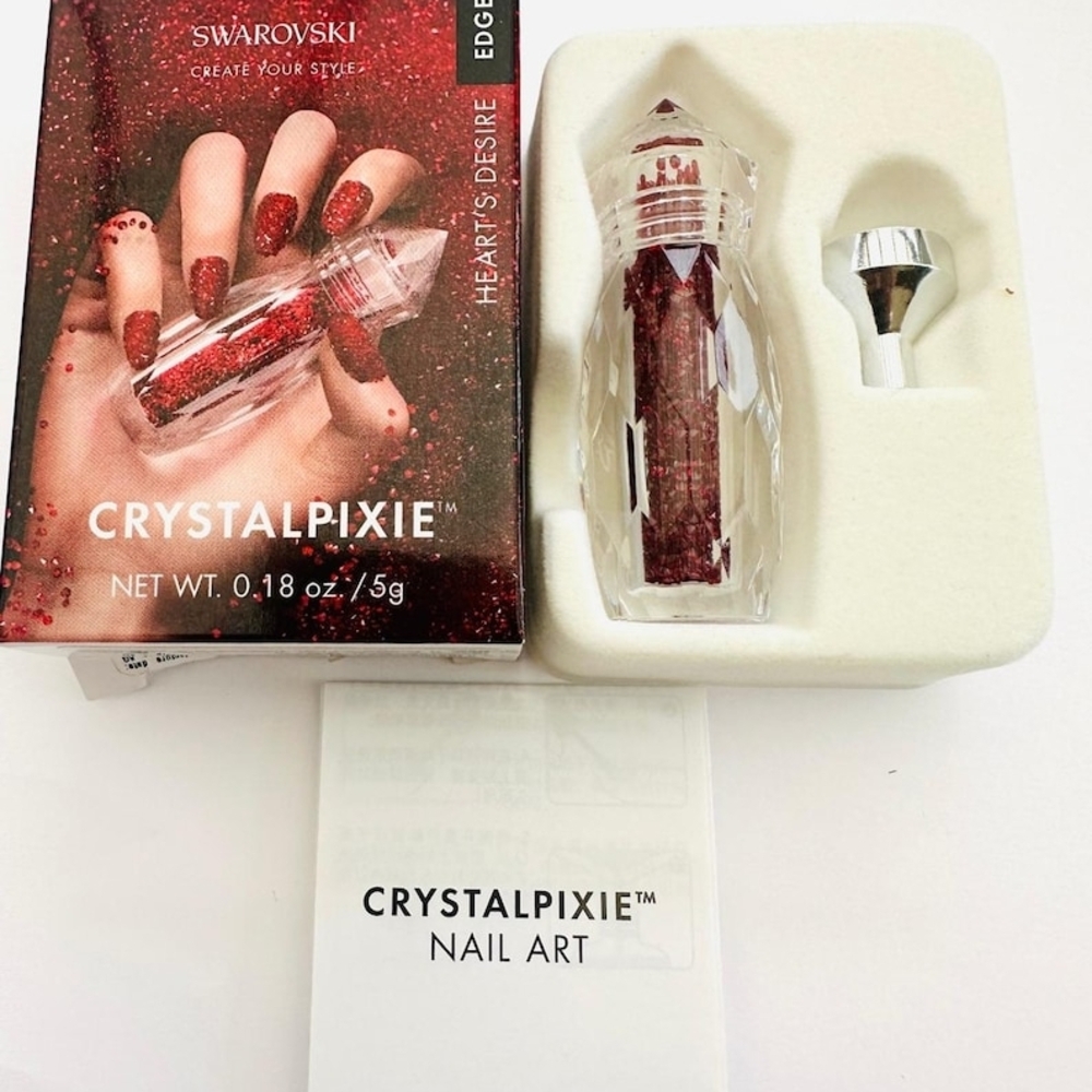 Swarovski Crystal Pixie Nail Art in Vibrant Red - Picture 2 of 4